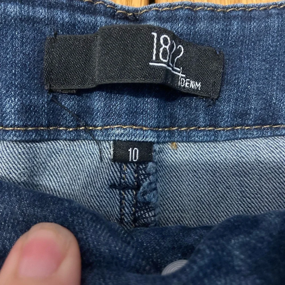 1882 Denim Jean Pants Womens 10 Straight Leg Stretch Casual Blue